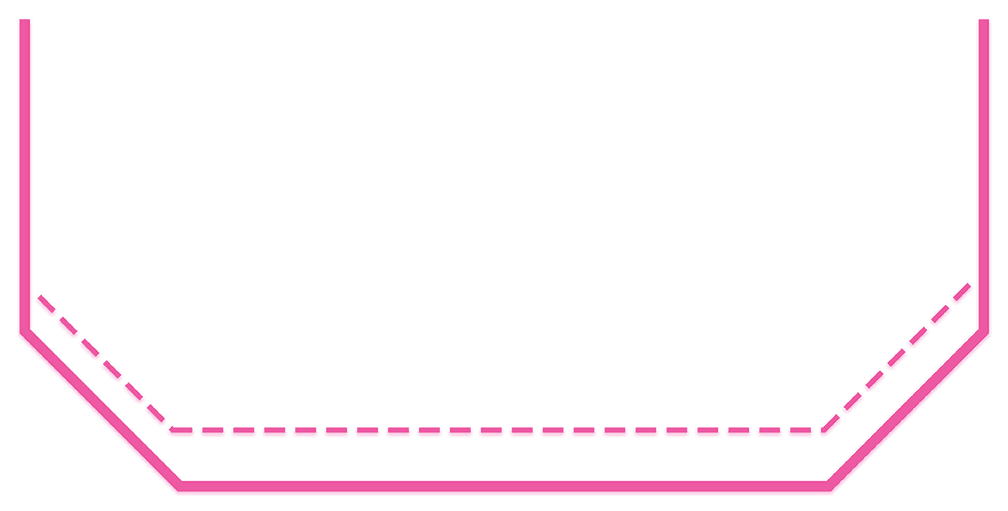 ชายเฉียง hem, shown as a line diagram