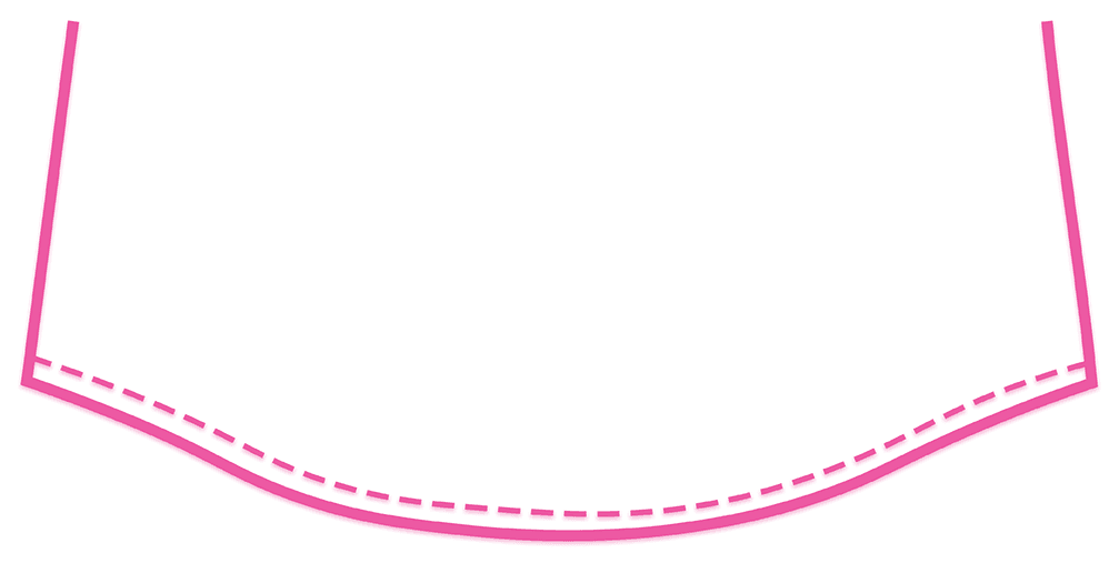 ชายโค้ง hem, shown as a line diagram