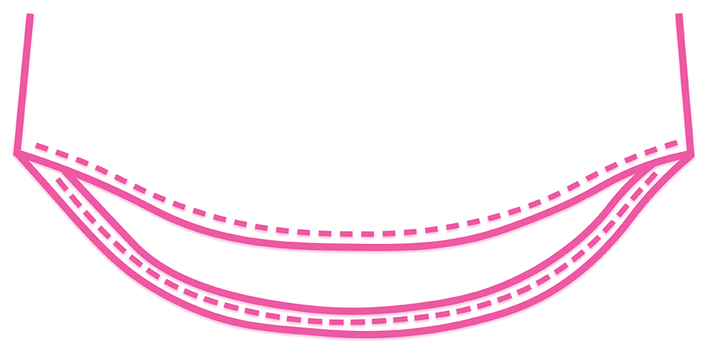ชายตก hem, shown as a line diagram